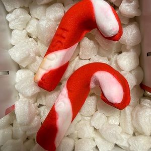 2 X Lush Candy Cane Reusable Bubble Bars - Xmas 2022